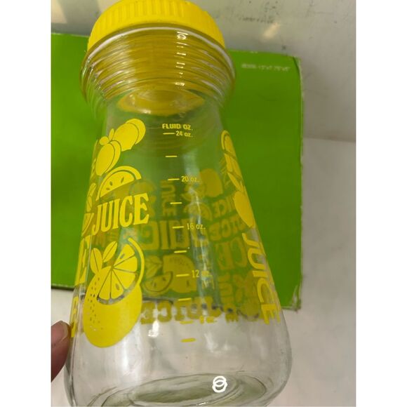 Juice glass container spell out vintage 24 oz - Picture 6 of 7